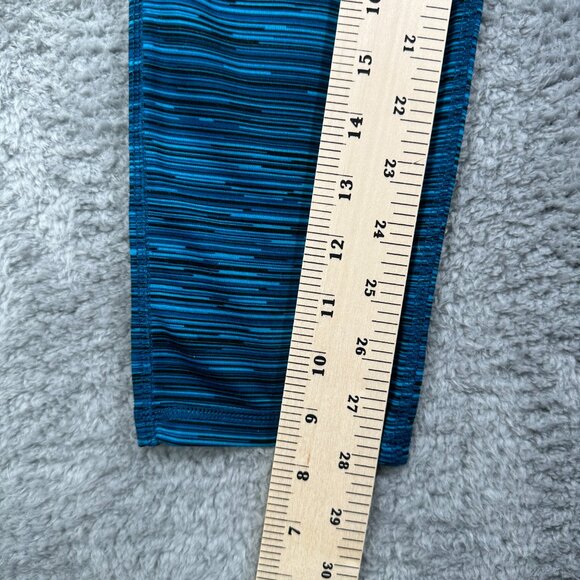 CHAMPION Duo Dry Workout Leggings XL BLUE SPACEDYE Athletic Stretch Leggings - Picture 8 of 11